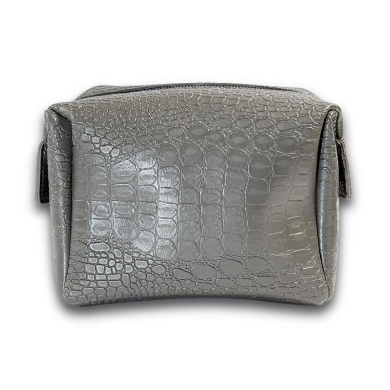 Косметичка экокожа Gorillas Accessories Шанель крокодил Серый (FR30)