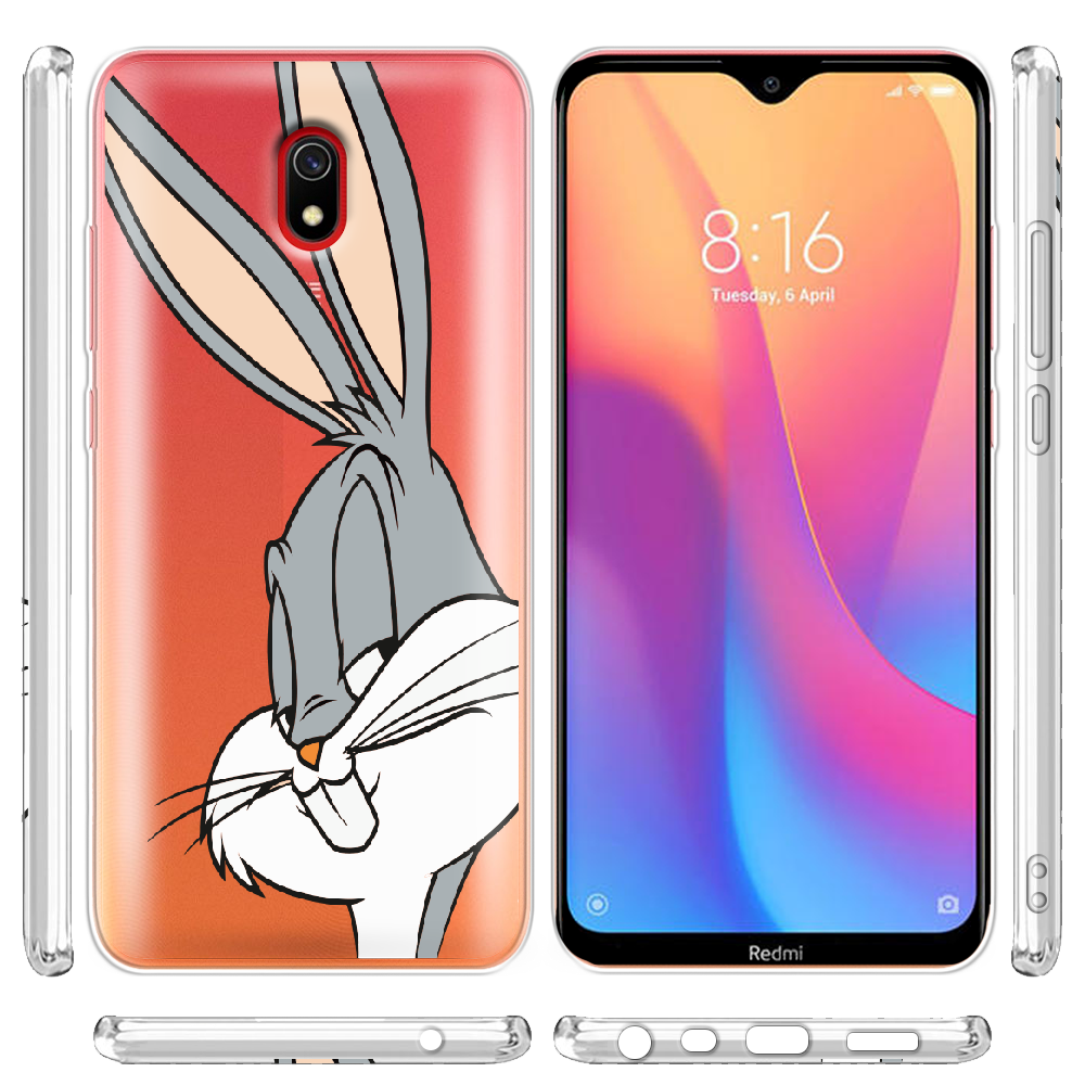 Чохол Boxface Xiaomi Redmi 8A Lucky Rabbit Прозорий силікон (38341-bk81-38341) - фото 3