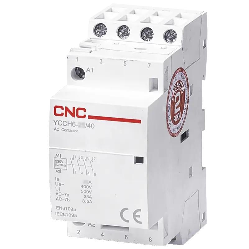 Контактор модульный CNC YCCH6-63 4P 40A 220 В 4NO (Б00029042)