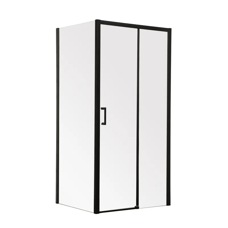 Душова кабіна без піддону MIXXUS Premium DIVERSE SC03-100x80x195-TR прозоре скло 6 мм Black (MI6866)