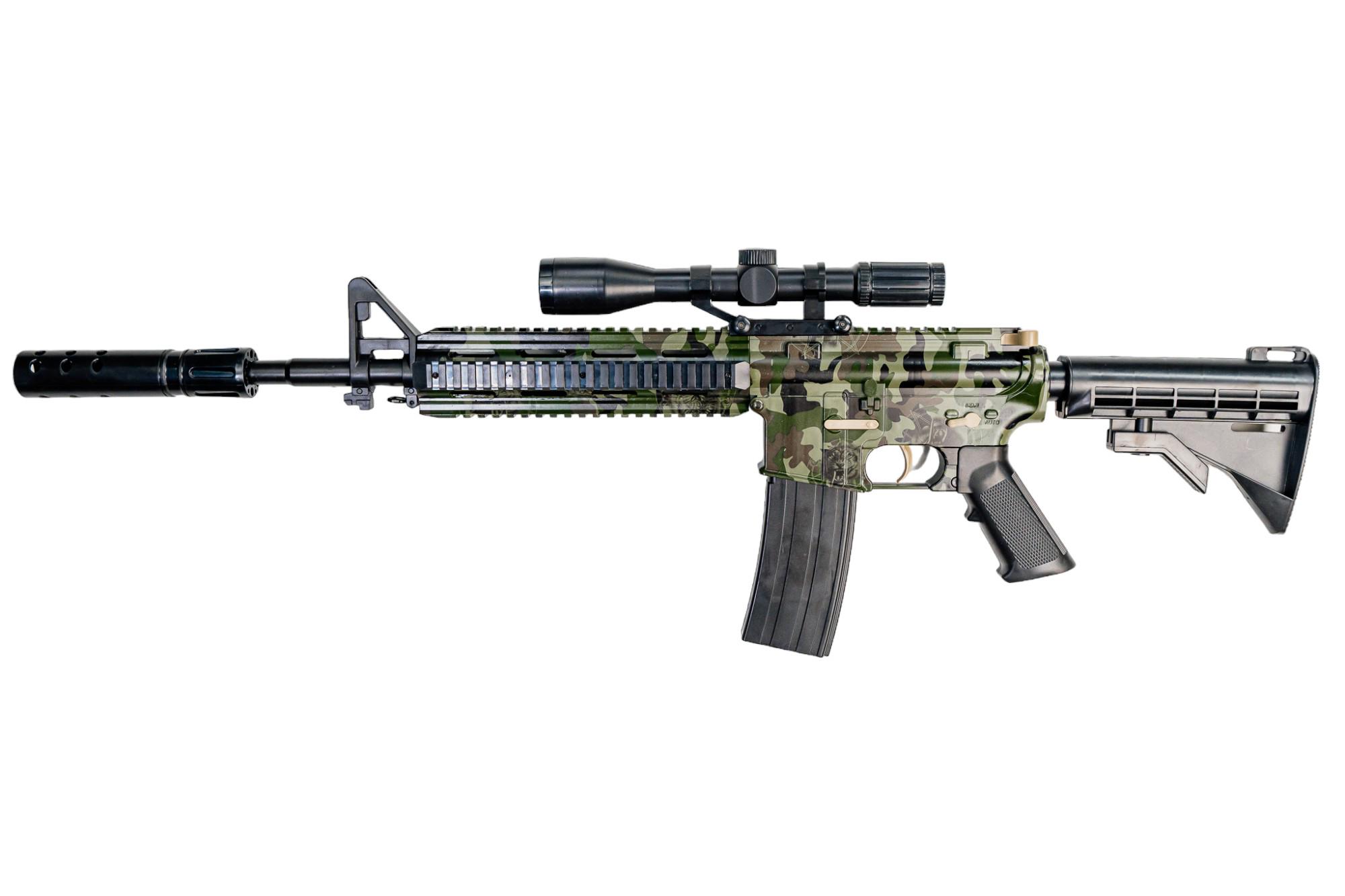 Детское оружие автомат-бластер M416 на орбизах (G860-4)