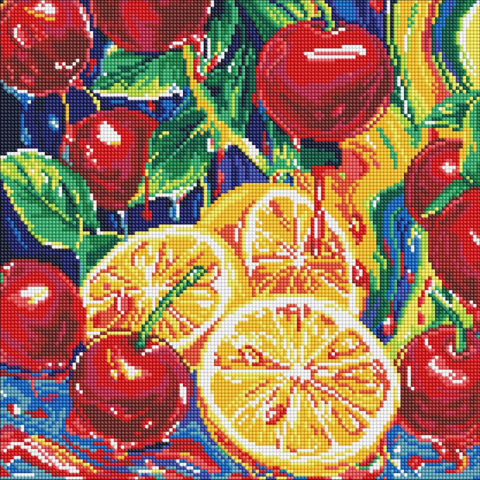 Алмазна мозаїка Ideyka Соковита насолода 40x40 см (AMO8252)