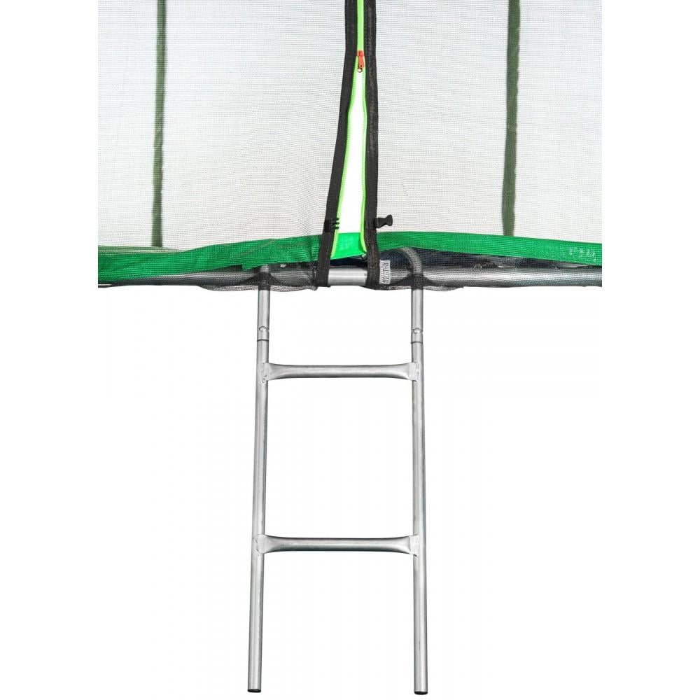 Батут Atleto 465 см із подвійними ногами із сіткою Зелений - фото 8