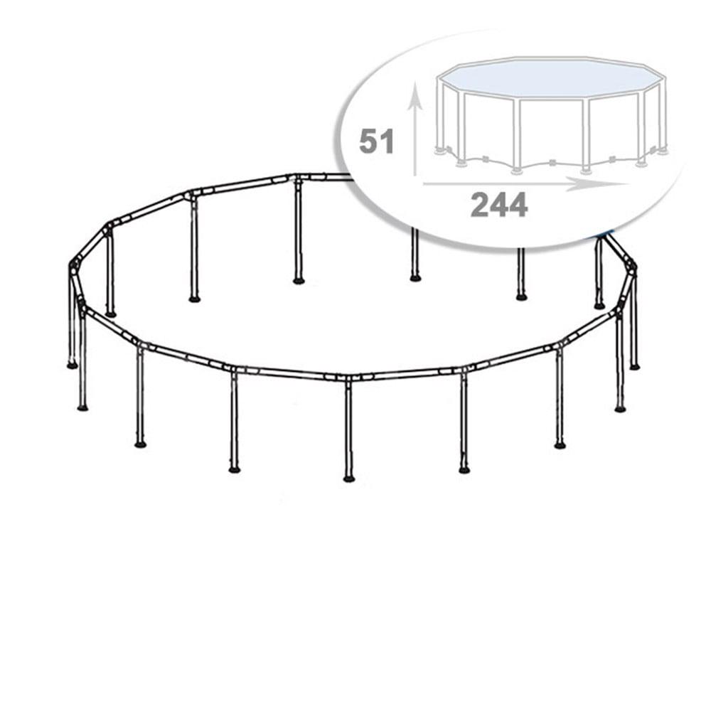 Каркас Intex 88205 Metal Frame 244x51 см - фото 2