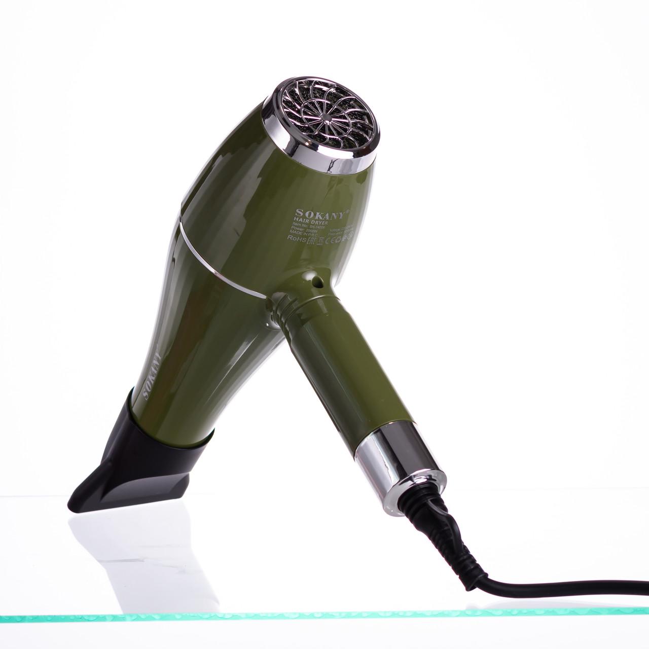 Фен для волос Sokany SK-14006 с концентратором 2000 Вт (7410) - фото 7 Фен для волос Sokany SK-14006 с концентратором 2000 Вт (7410) - фото 7