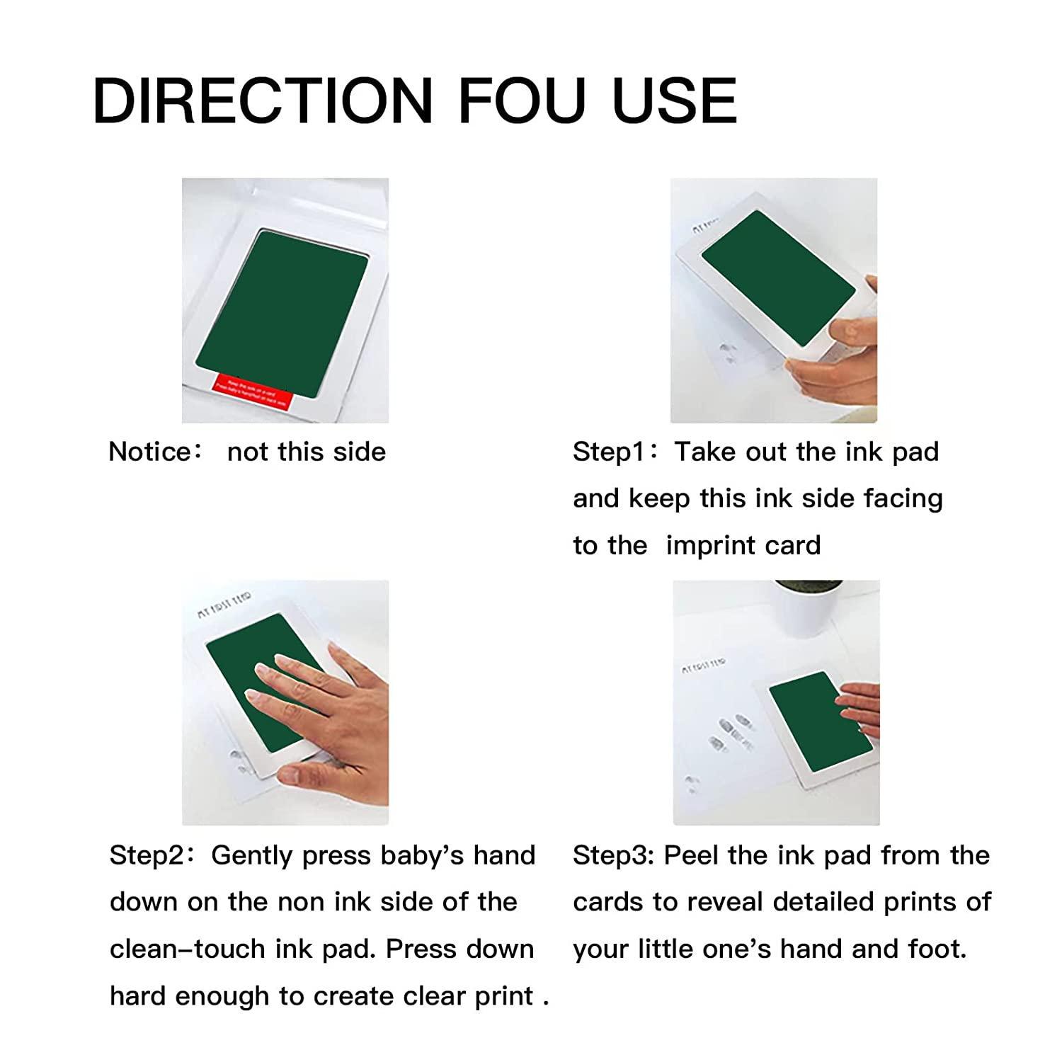 Набор для создания отпечатков детских ручек и ножек Изумрудный (20297) - фото 3 Набор для создания отпечатков детских ручек и ножек Изумрудный (20297) - фото 3