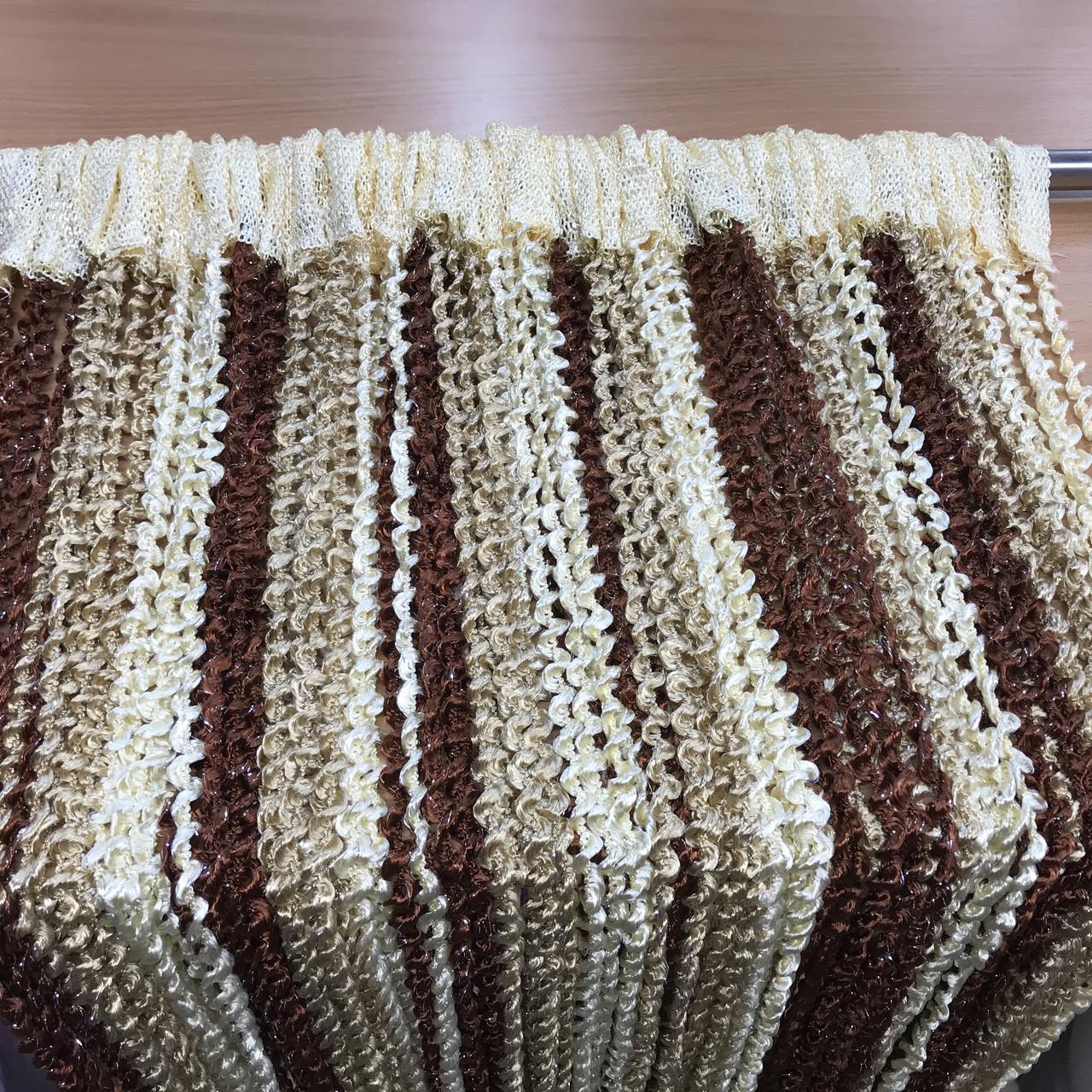 Штори-спіралі Коричневий/Золотий/Бежевий (NS-302) - фото 8 Штори-спіралі Коричневий/Золотий/Бежевий (NS-302) - фото 8