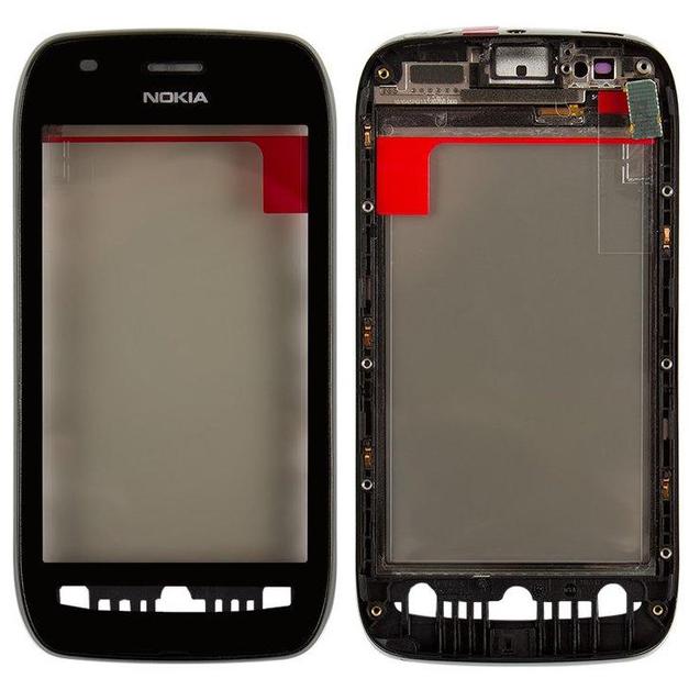 Экран Touchscreen для Nokia 710 Lumia с рамкой Черный (000017925)