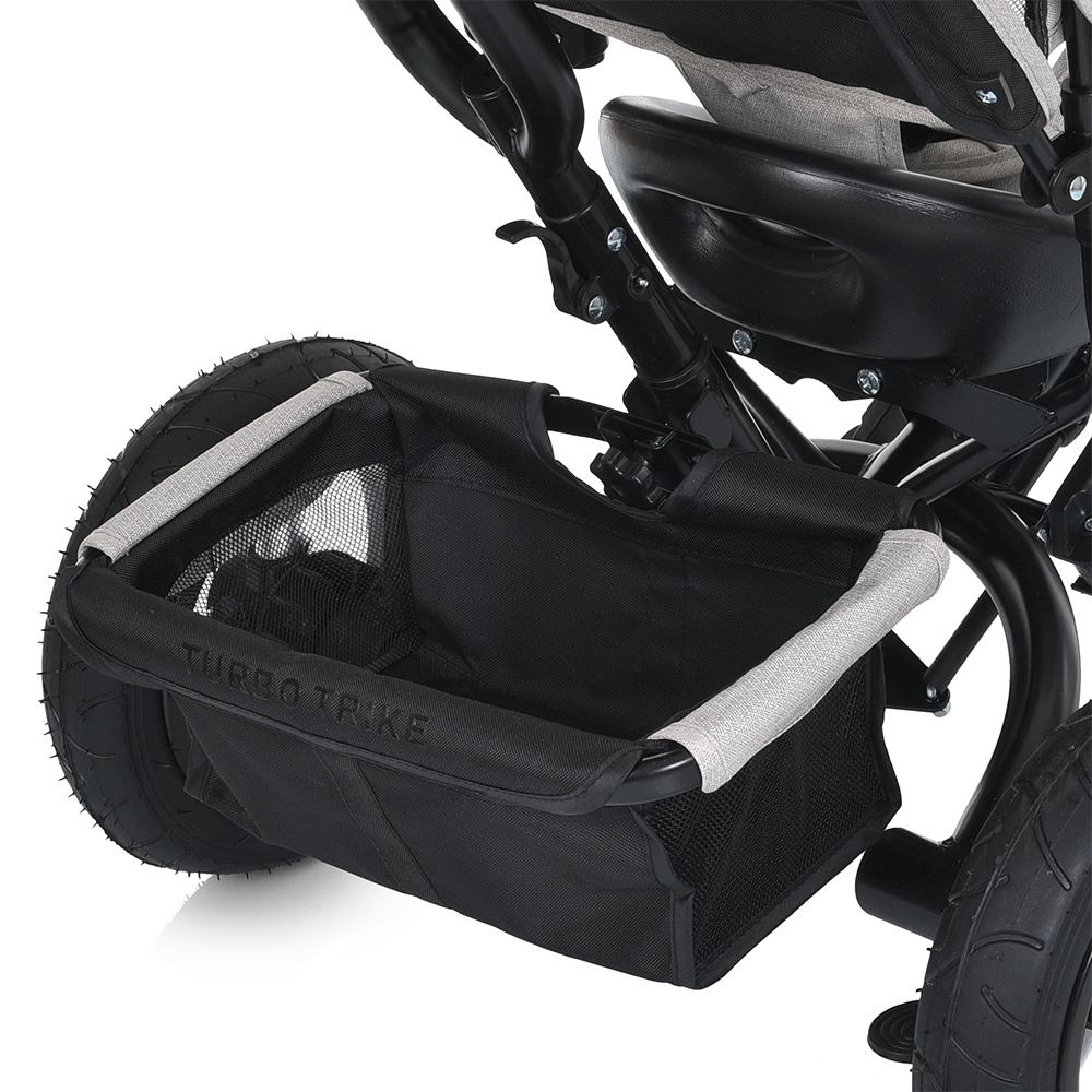 Велосипед триколісний Turbo Trike MT 1006-12 з батьківською ручкою Сірий - фото 6 Велосипед триколісний Turbo Trike MT 1006-12 з батьківською ручкою Сірий - фото 6