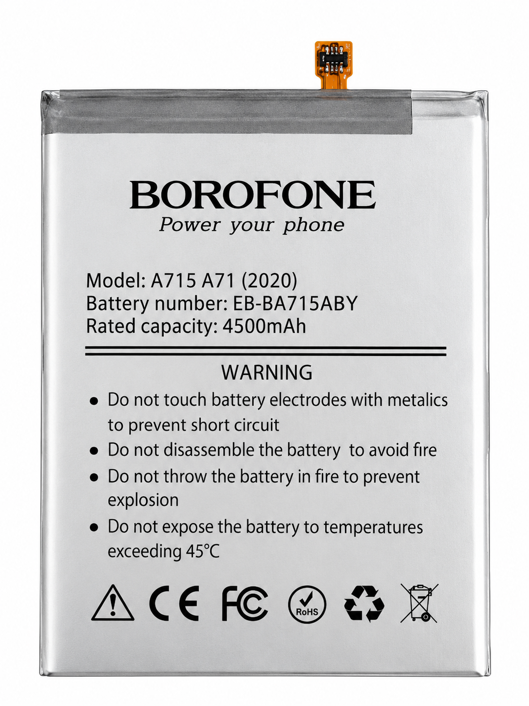 Аккумулятор Borofone для Samsung Galaxy A71 A715 (29769426)