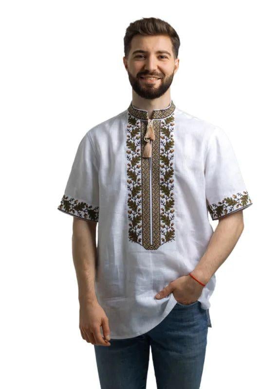 Вышиванка мужская р. 46 Белый (399)