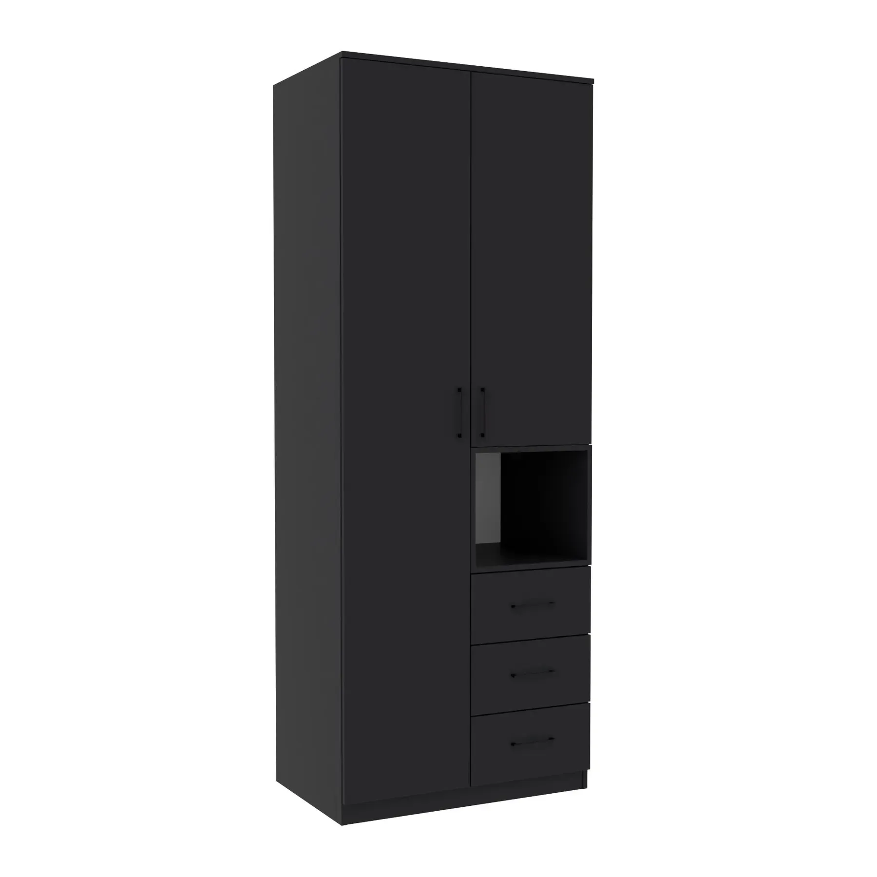 Шкаф для одежды Kontinent Tetris Т-1 800х520х2100 мм Антрацит (85509912)