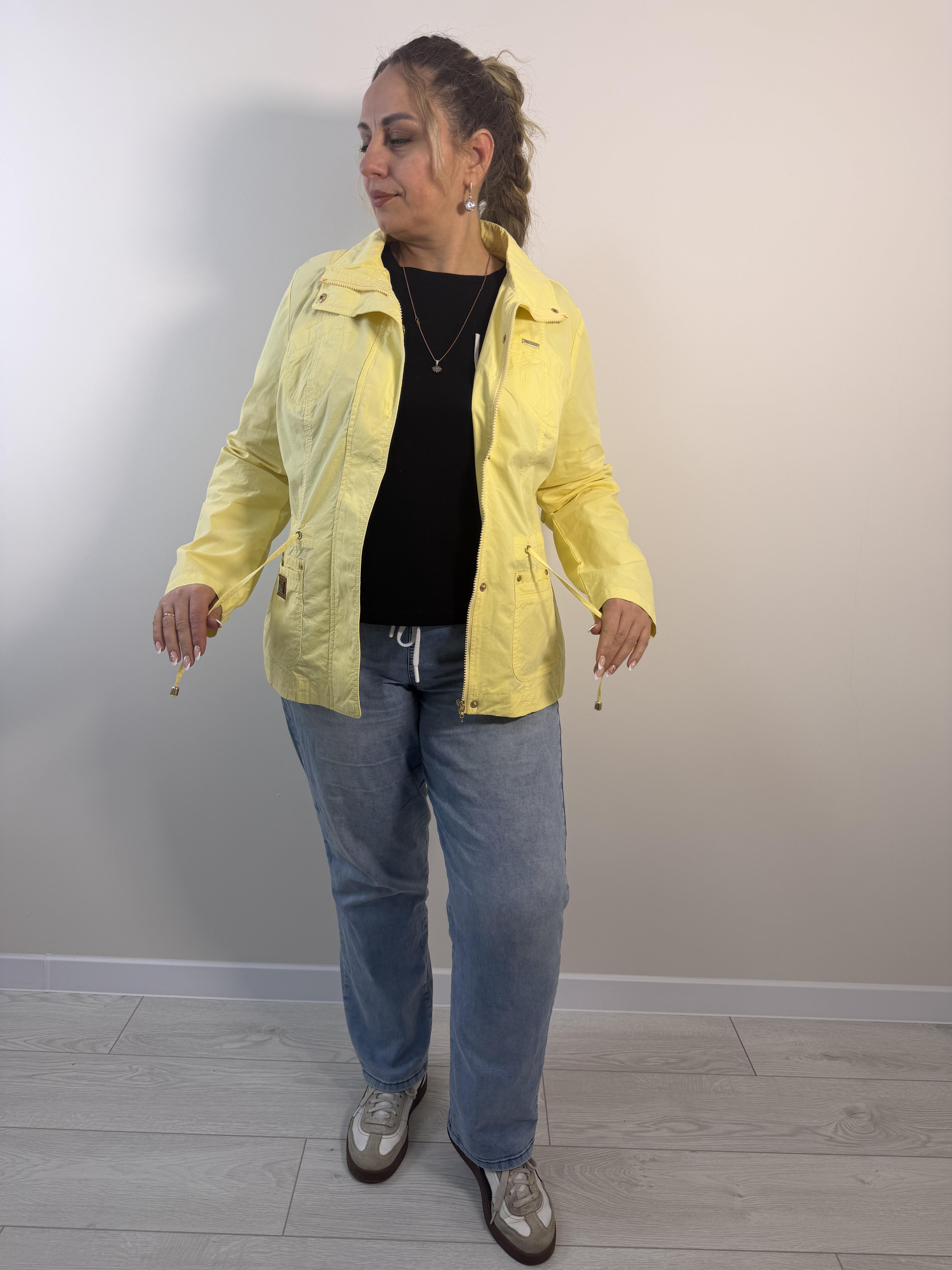 Куртка жіноча демісезонна 5XL Світло-жовтий (180a/5XL)