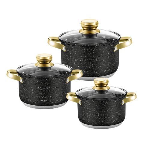 Набір каструль Stenson HR131-9 Haus Roland 6 предметів