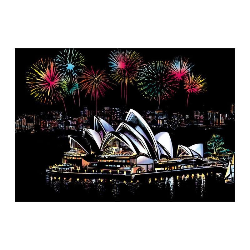 Скретч-картина YUELU P1-A03 Sydney Opera House
