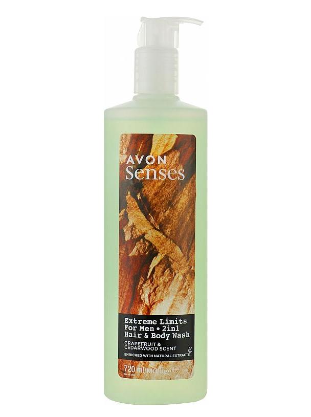 Гель для душа Avon Senses 2в1 Extreme Limits 720 мл (12228)