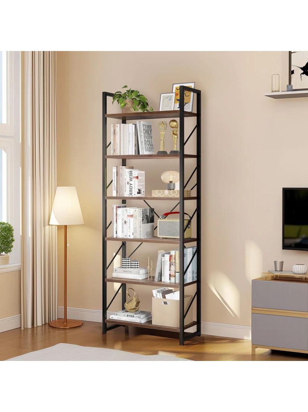 Стеллаж 6-ярусный MSM Axtell Коричневый (W110264503-1) - фото 1 Стеллаж 6-ярусный MSM Axtell Коричневый (W110264503-1) - фото 1