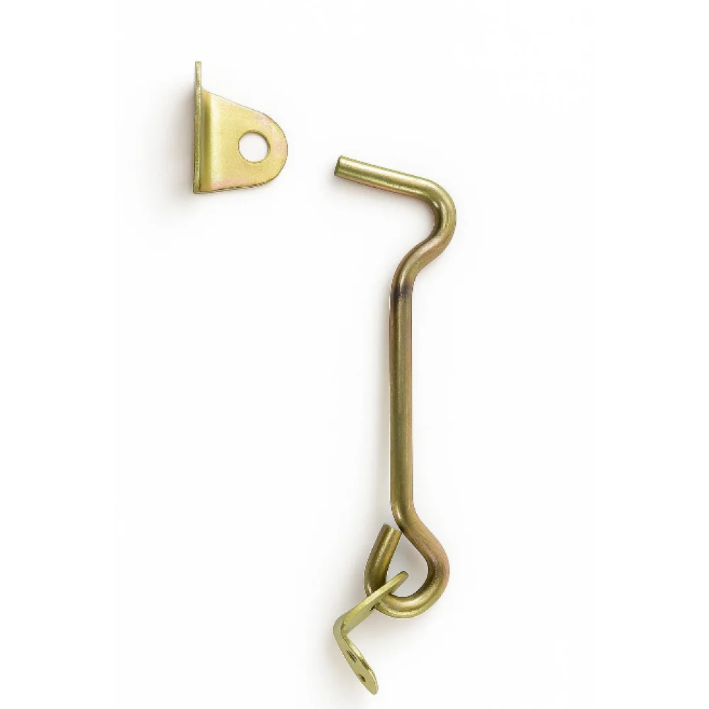 Гачок на двері ХЗШП накидний обмежувач для вікон і дверей 4x90 мм оцинкований (DZ1208)