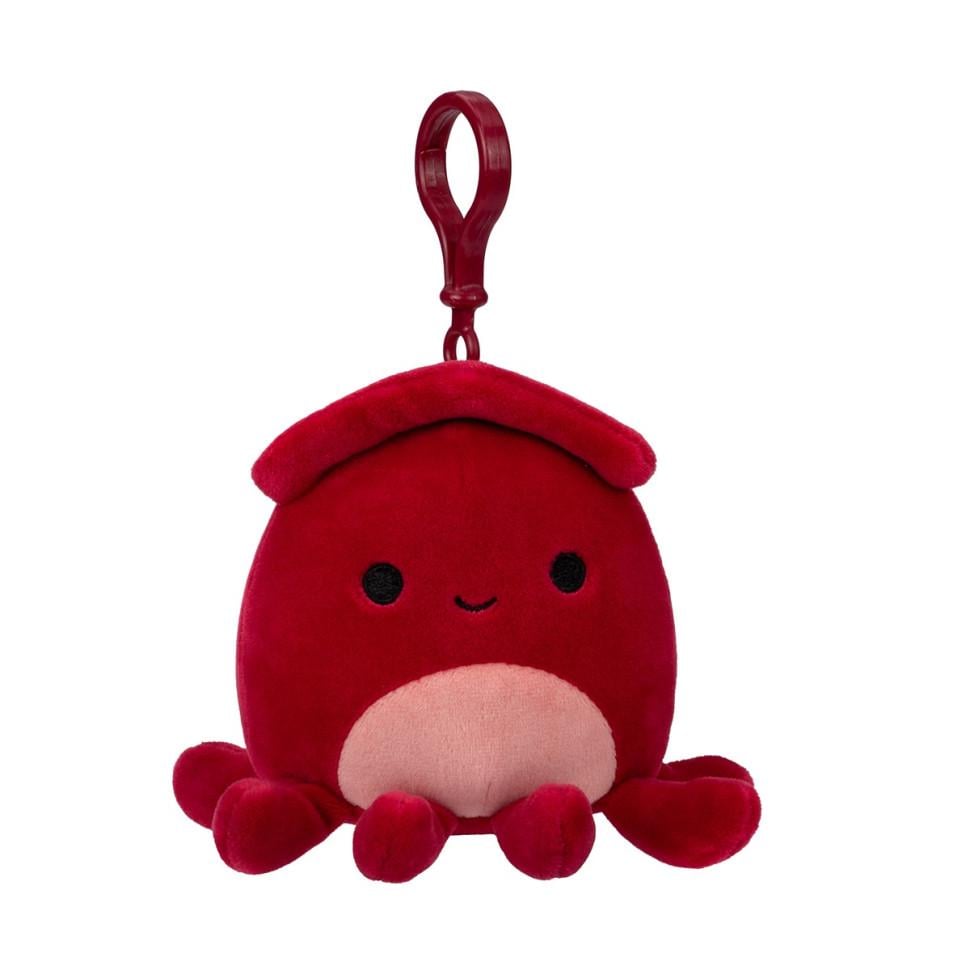 Мягкая игрушка SQUISHMALLOWS Кальмар Альтман на клипсе 9 см Красный (IY-189-Y-431)