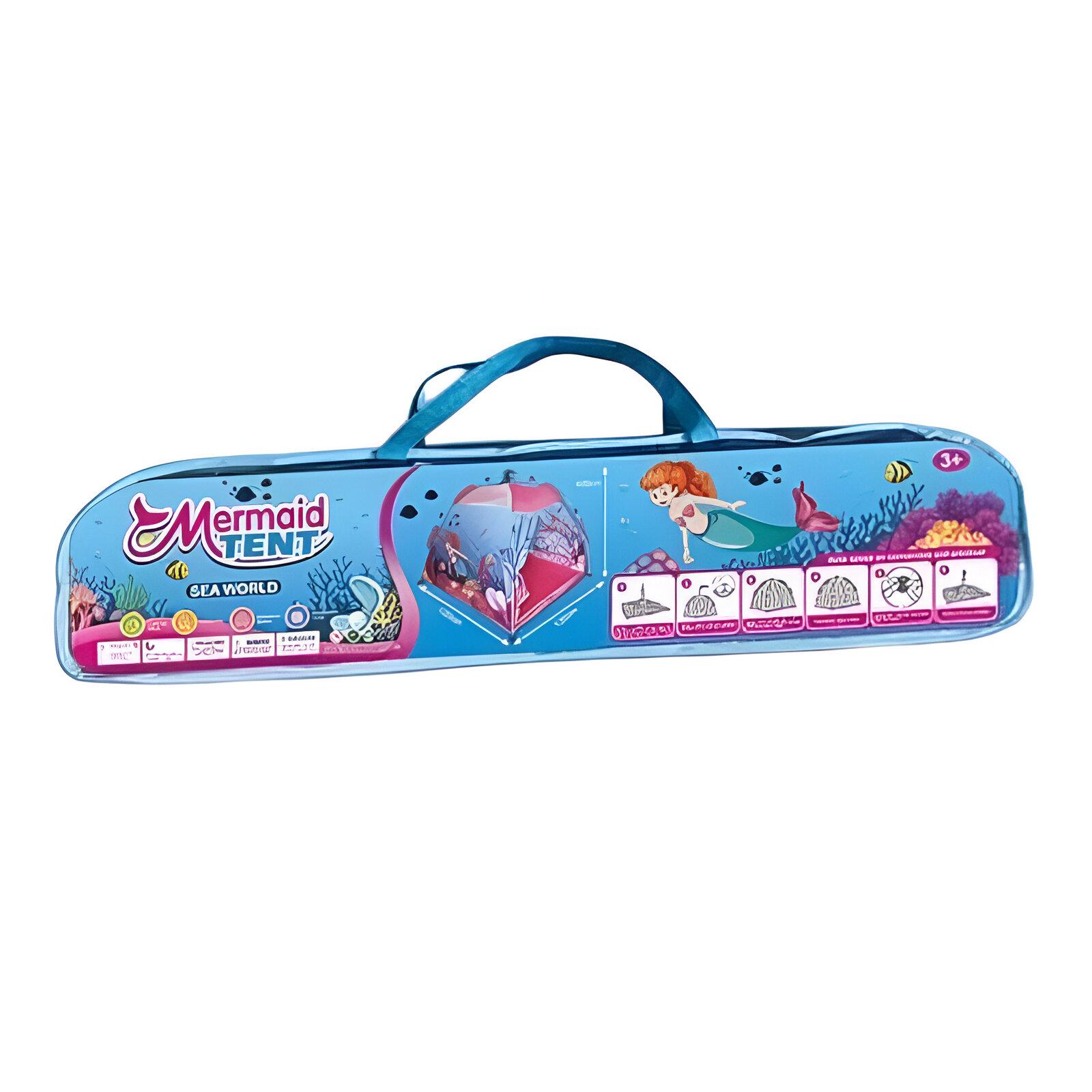 Детская палатка 668-83 с дизайном русалочки 120x120x108 см - фото 2 Детская палатка 668-83 с дизайном русалочки 120x120x108 см - фото 2