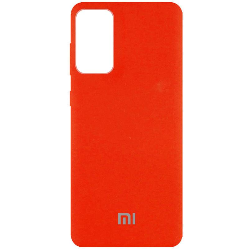 Чехол Silicone Cover Full Protective (AA) для Xiaomi Redmi Note 10 Pro/10 Pro Max Оранжевый/Neon Orange