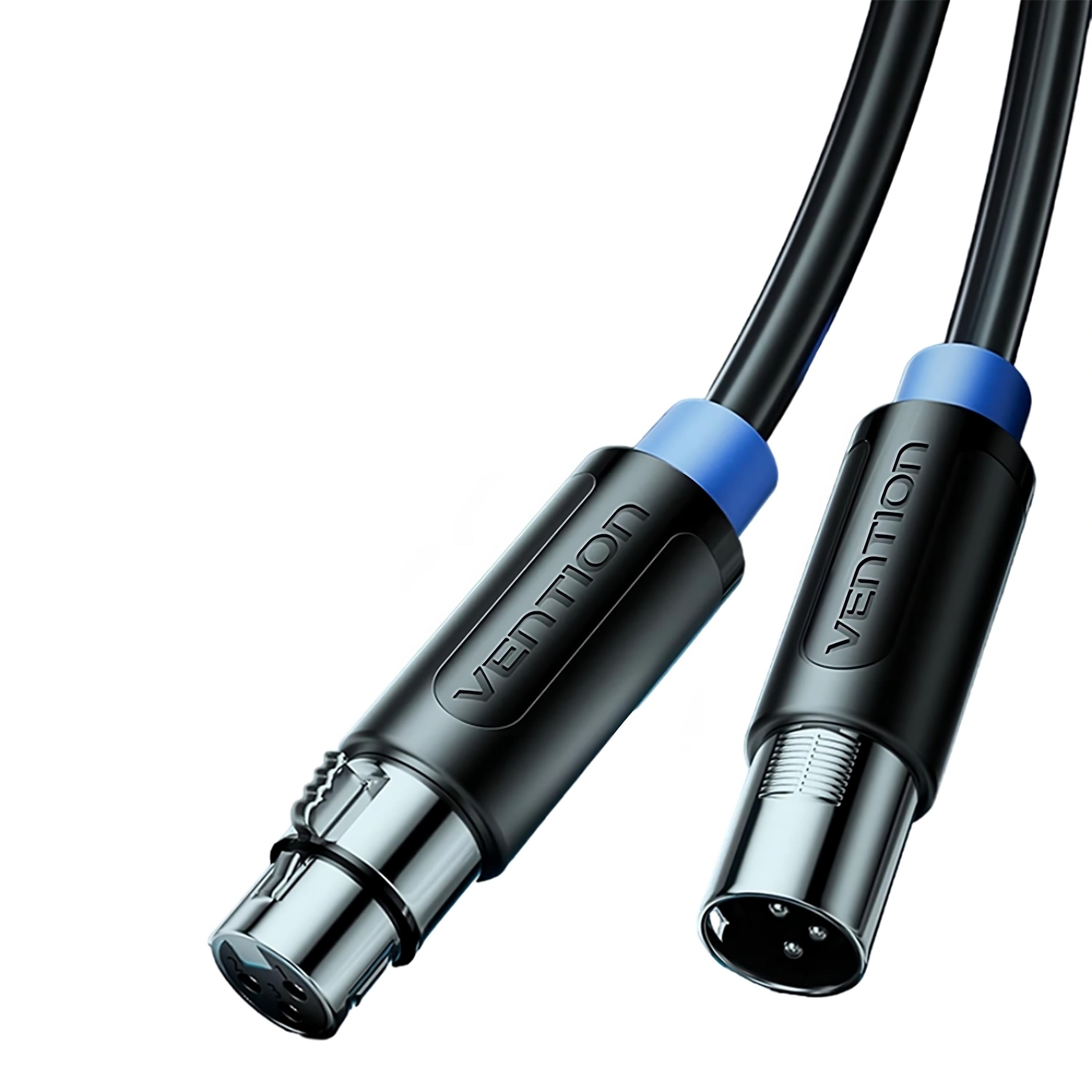 Кабель Vention XLR мама-XLR папа для мікшеру 8 м Чорний (BBFBK)