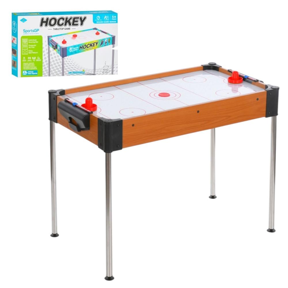 Настольная игра Аэрохоккей 2558 деревянный стол с металлическими ножками 86x43,5x67 см (26566090)