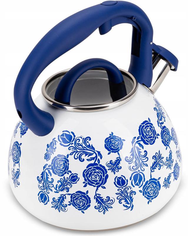 Чайник индукционный Kamille из нержавеющей стали со свистком 2,7 л - фото 3