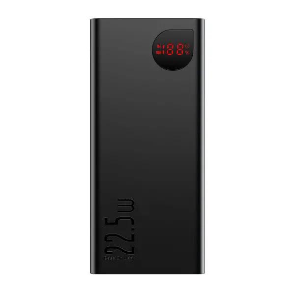 Повербанк Baseus Adaman Metal 20000 mAh 22,5 W USB-C 2 x USB-A QC 3.0 Lightning Black (45699)