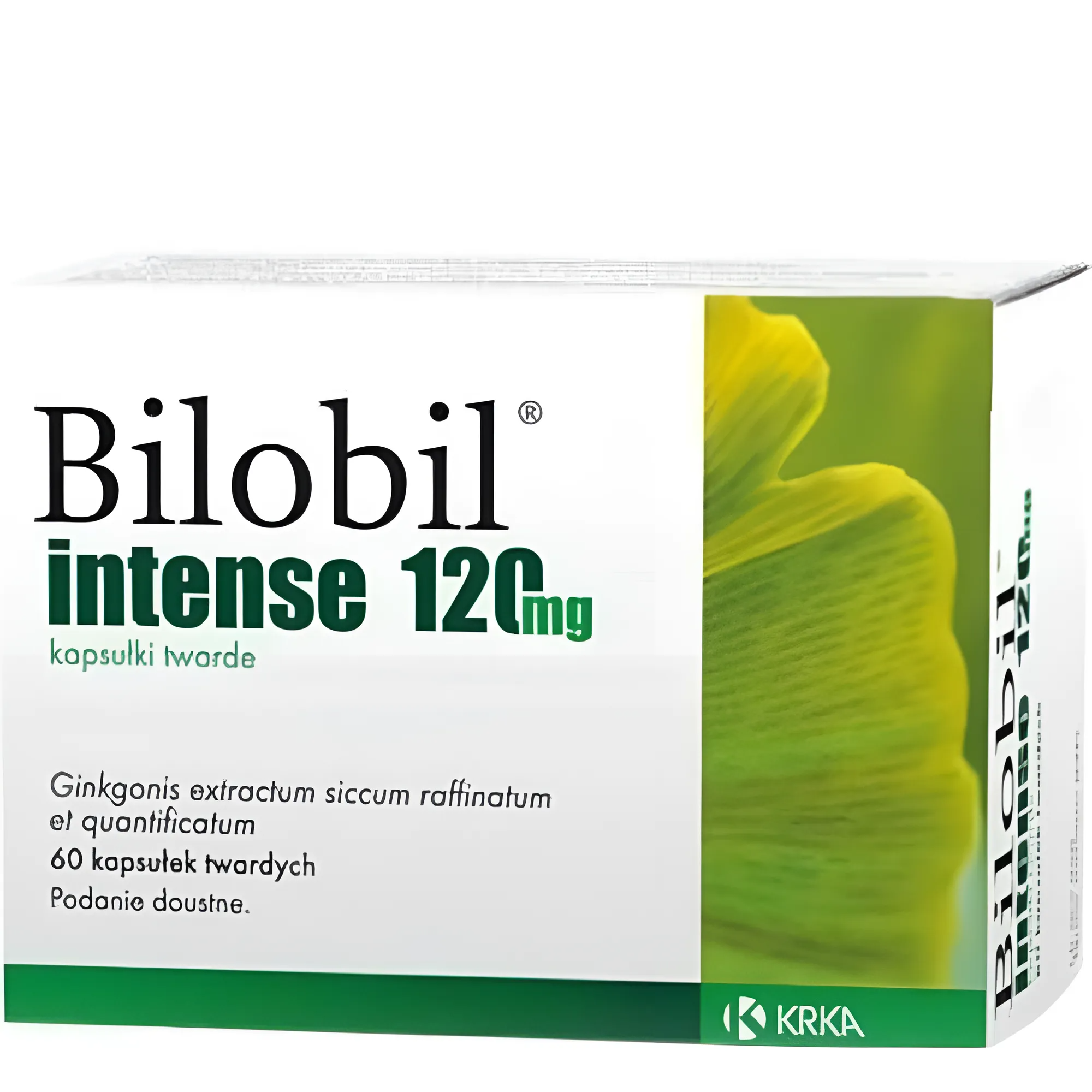 Добавка для поліпшення мозкового кровообігу Bilobil intense 120 мг 60 капс. (15292664)