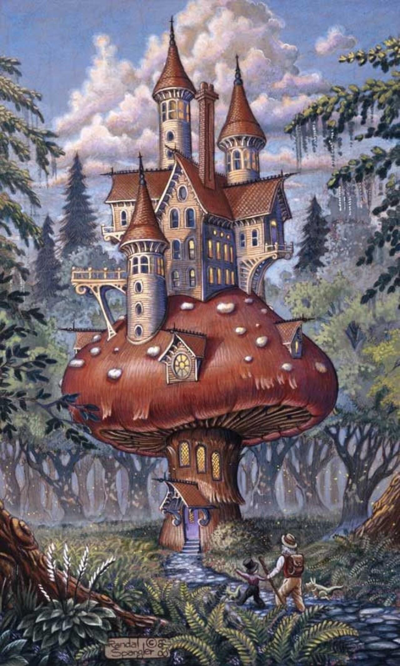 Схема вышивки бисером Грибная гостиница (1222603081А)