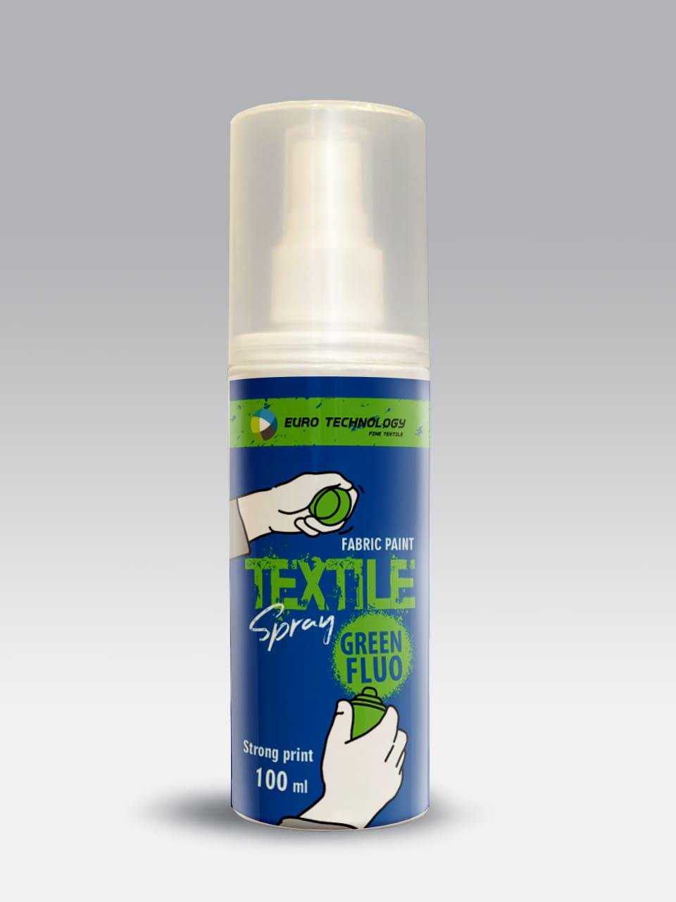 Спрей-краска для ткани 100 мл Green Fluo - фото 1 Спрей-краска для ткани 100 мл Green Fluo - фото 1