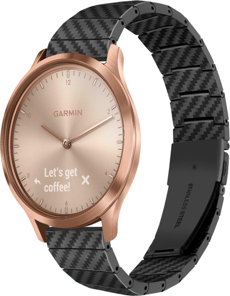 Ремешок Armrok для Garmin Vivomove HR Black (31637-2B)
