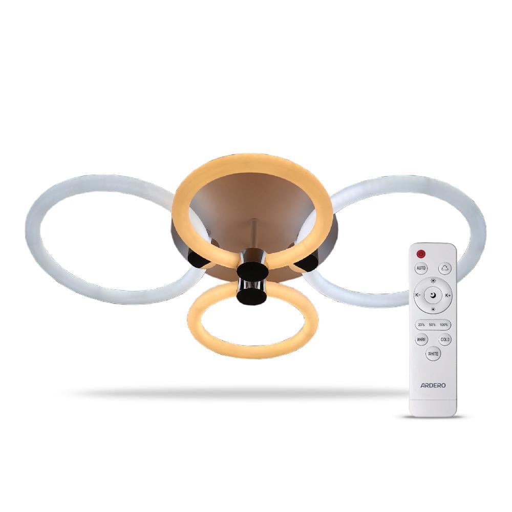 Потолочный светильник светодиодный Ardero AL6134ARD 76W FELICITY Белый/Серебряный