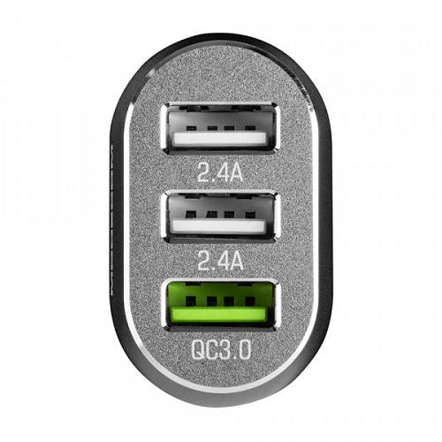 Автомобільний зарядний пристрій Modecom CU3-05 USB 2,4 A 5B QC3,0 2 USB Ports ZT-MC-CU3-05 White (562870) - фото 3