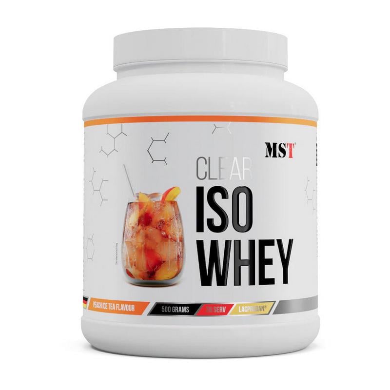 Ізолят сироватковий MST Clear Iso Whey 500 г Персиковий холодний чай