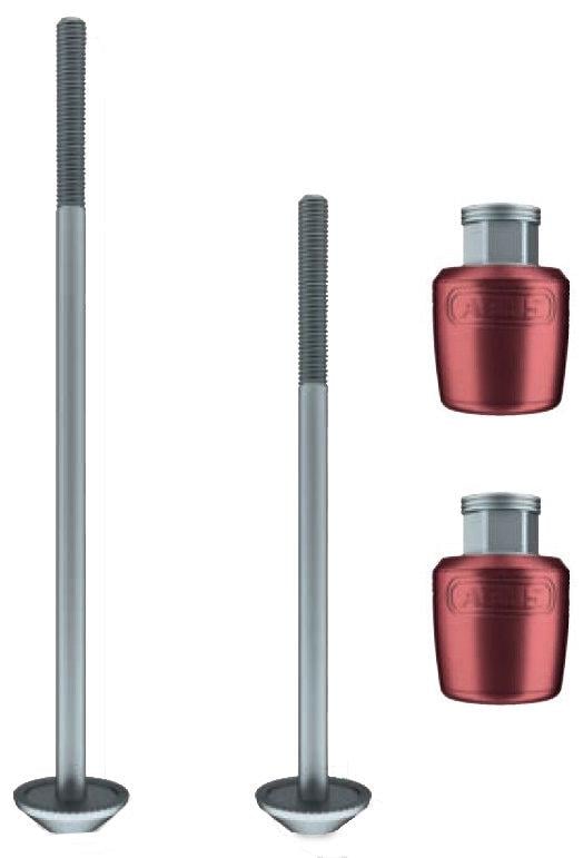 Набор осей с замками Abus NUTFIX AXLE-SET 100/135 M5 Red