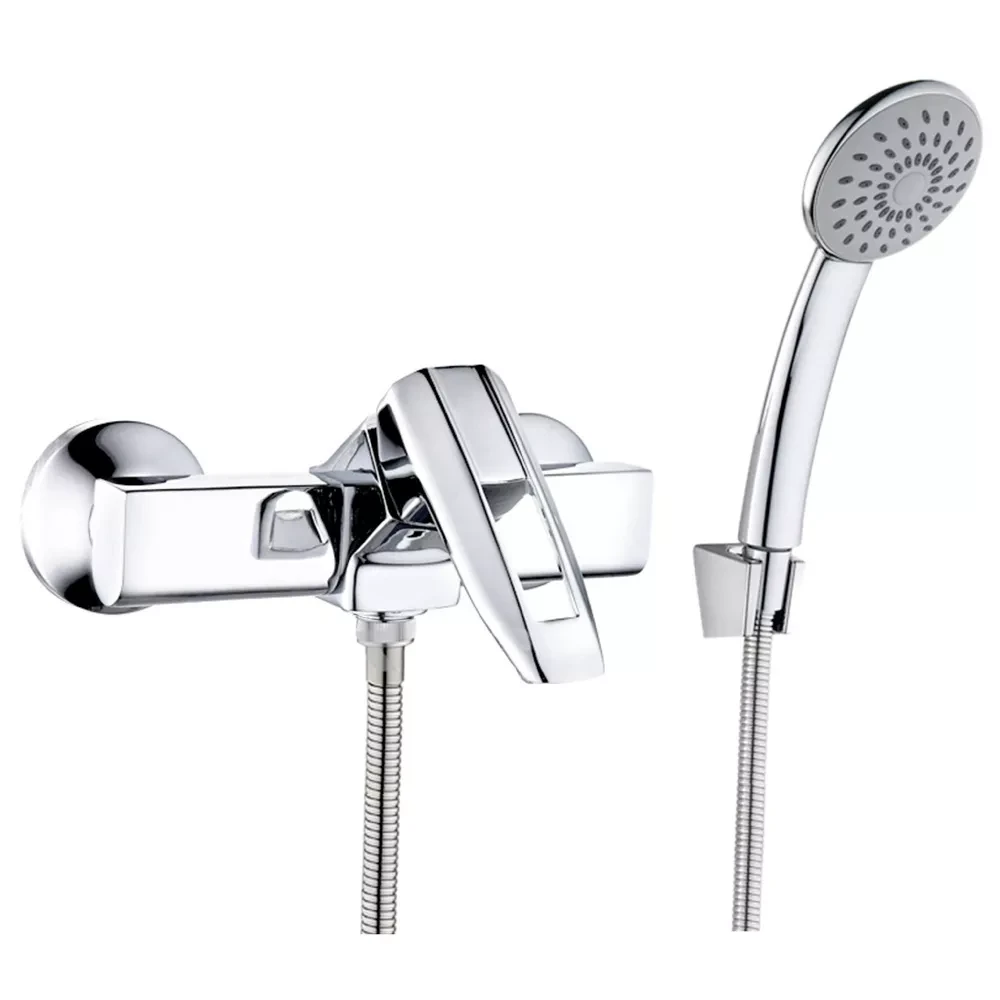 Смеситель для душа Wezer NOF5 с душевым гарнитуром Хром (NOF5) Смеситель для душа Wezer NOF5 с душевым гарнитуром Хром (NOF5)