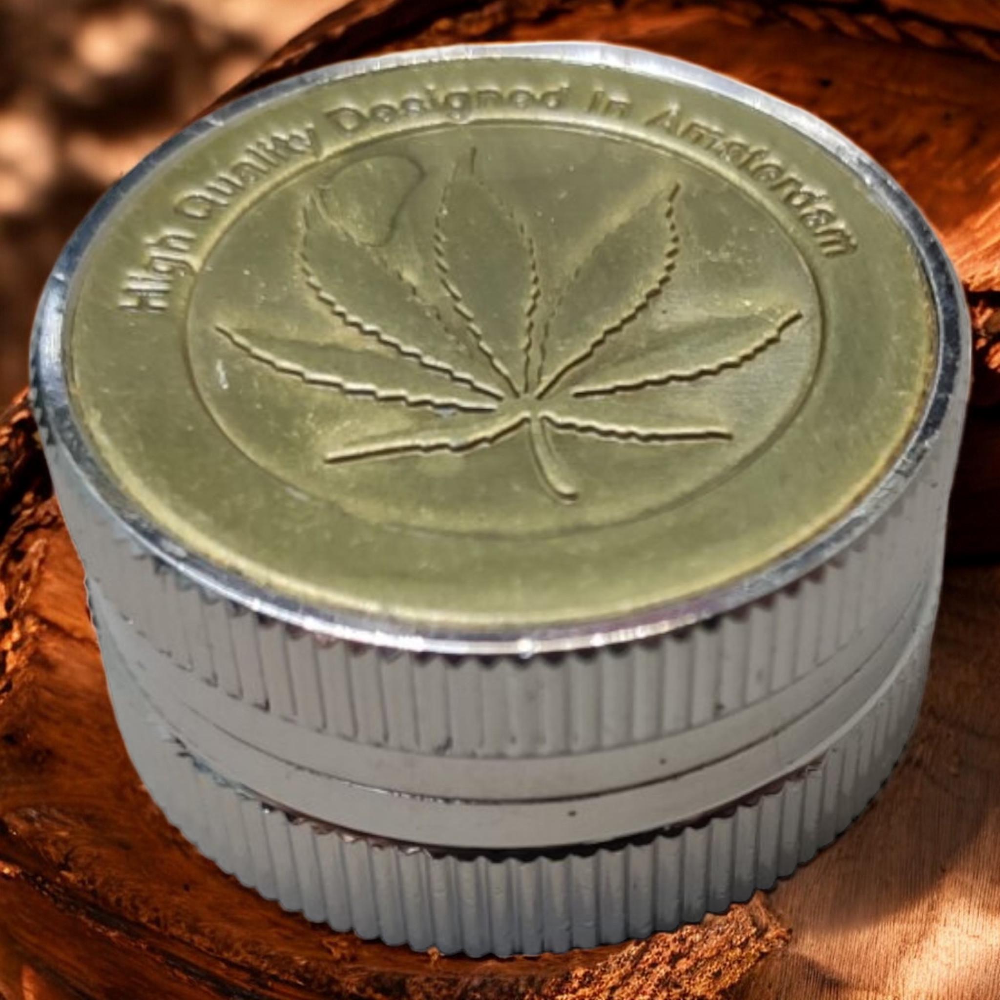 Гриндер для подрібнення тютюну Grinder Mini Amsterdam Cannabis Bronze