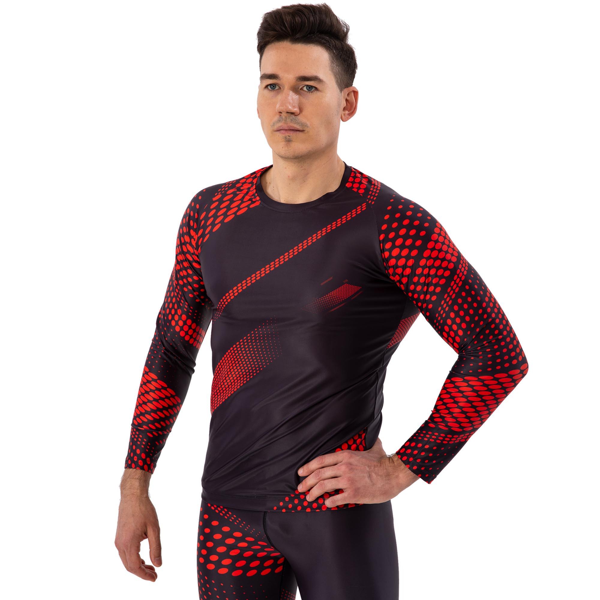 Рашгард мужской DOMINO TC210-13 L Красно-черный Рашгард мужской DOMINO TC210-13 L Красно-черный