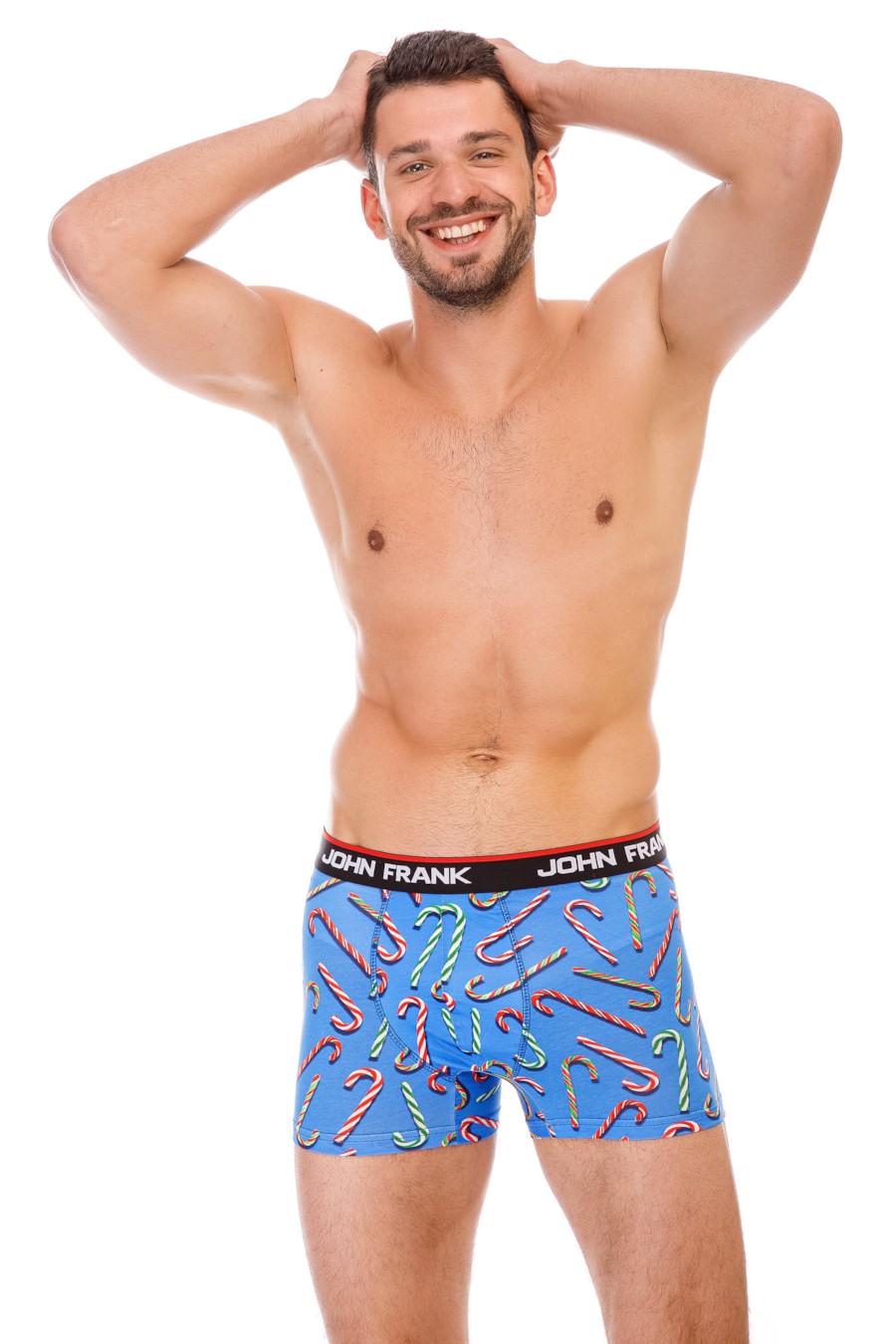 Трусы боксеры John Frank р. 52/XL Синий (63127)