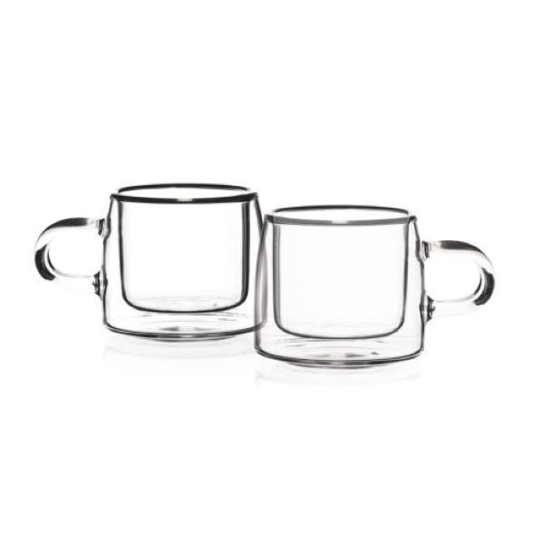 Набор чашек для кофе A-Plus 7014 Coffee с двойными стенками/дном 80 мл 2 шт. (30150097ER)