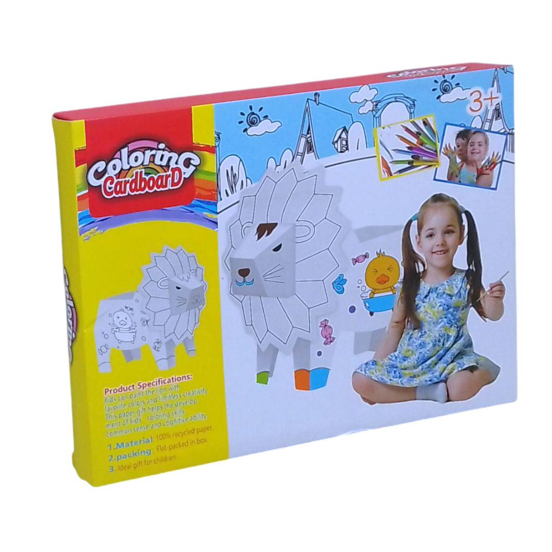 Набор для творчества Раскраска-конструктор Лев 12 фломастеров (261589)