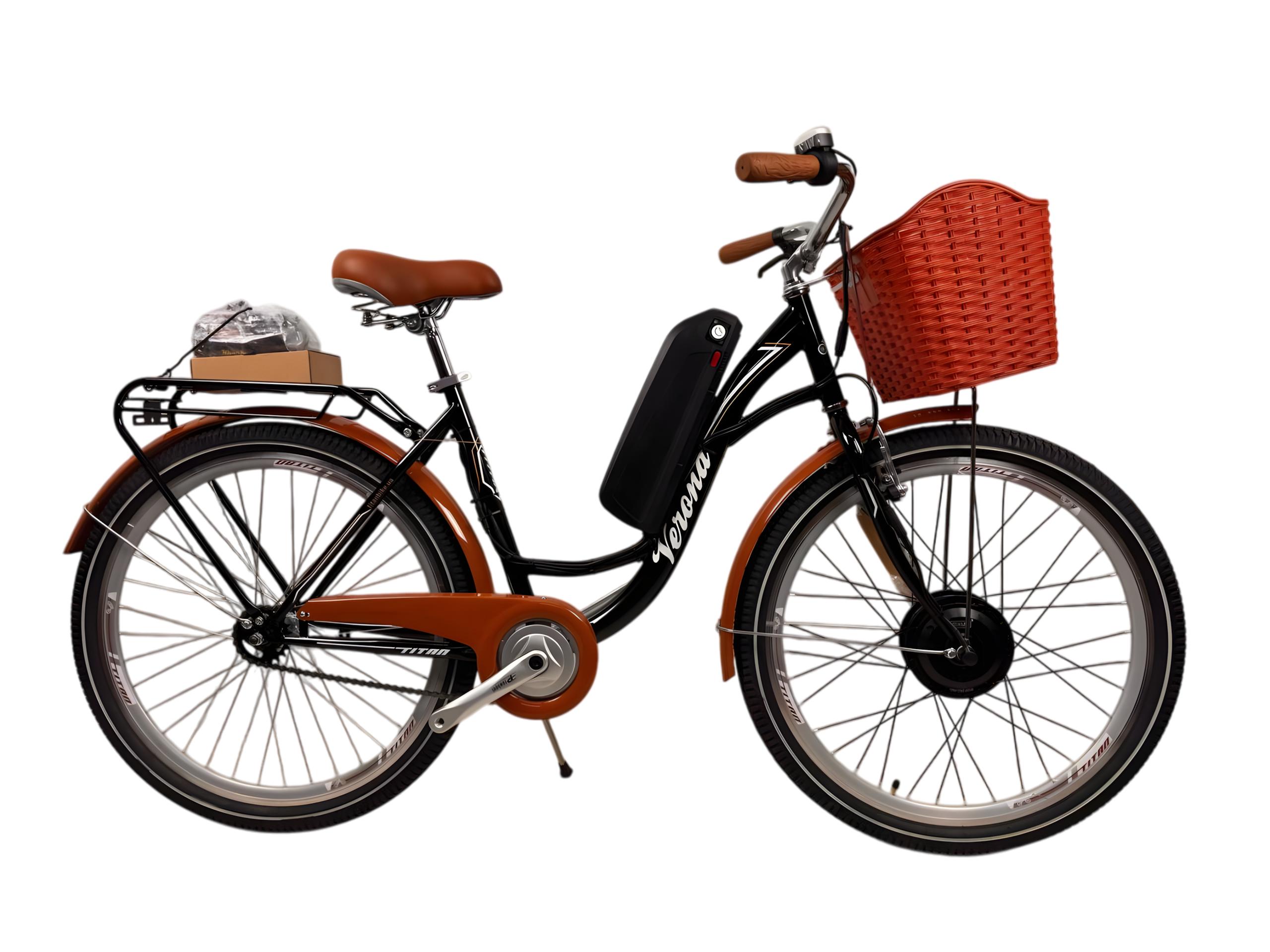 Электровелосипед Titan Verona 26" 18" Черный передний 500 W 48 V 10 Ah