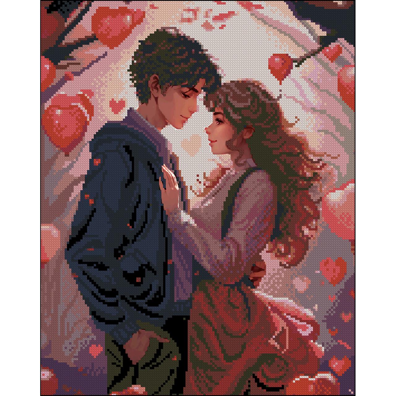 Алмазна мозаїка Strateg Почуття без підрамника 40х50 см (ZAV4050-7)