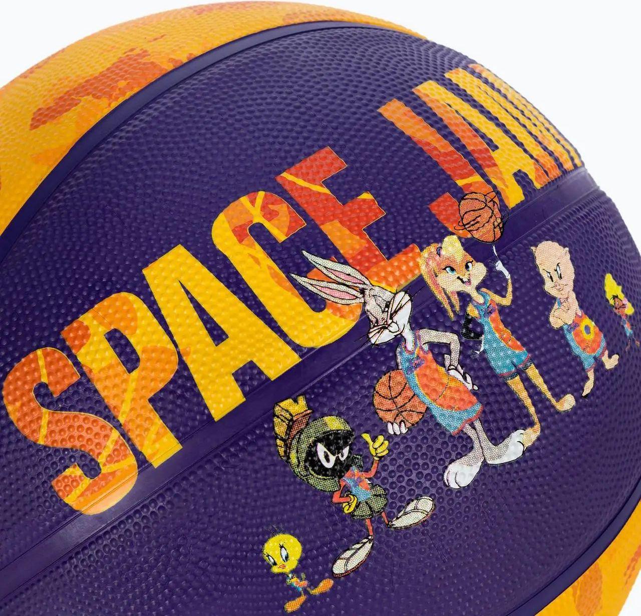 Баскетбольний м'яч Spalding SPACE JAM TUNE SQUAD р. 5 Різнокольоровий (84602Z) - фото 4 Баскетбольний м'яч Spalding SPACE JAM TUNE SQUAD р. 5 Різнокольоровий (84602Z) - фото 4