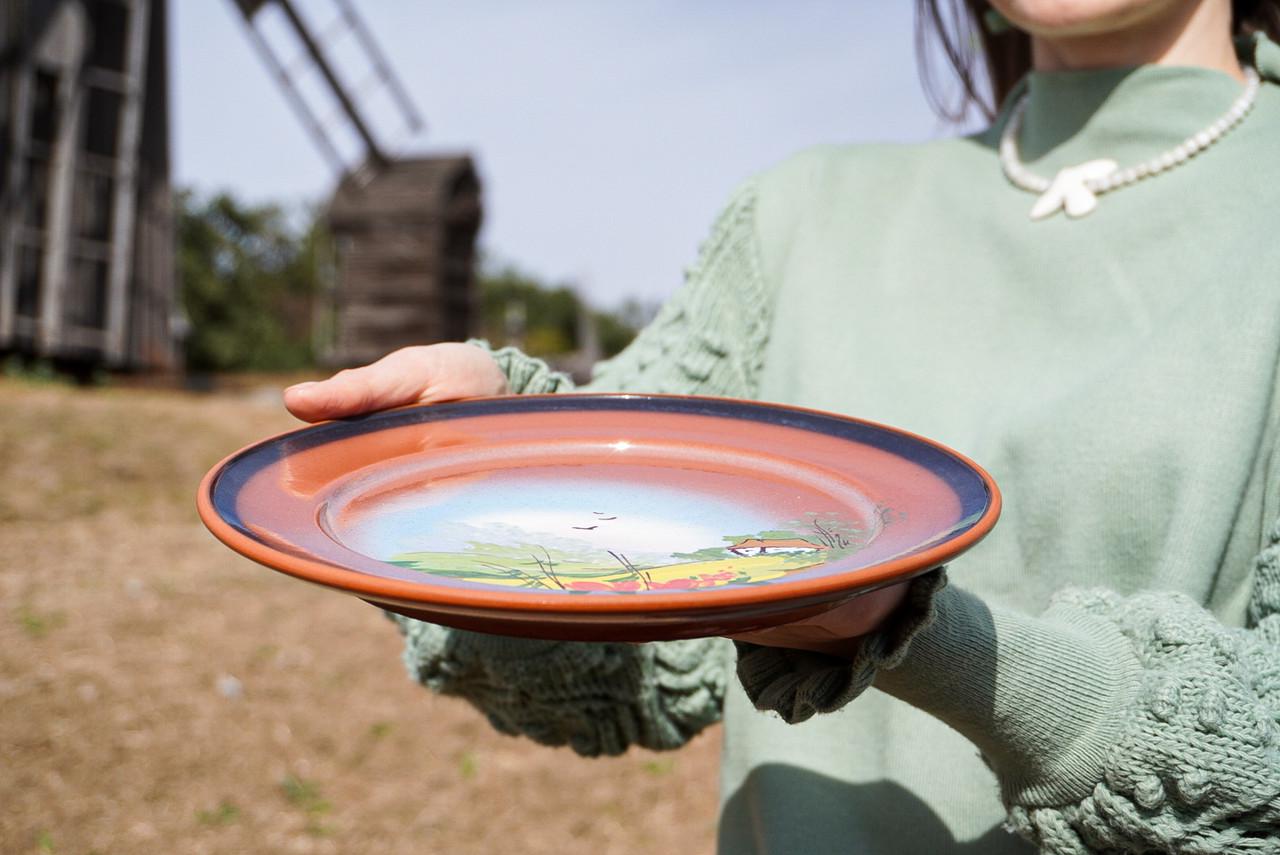 Тарелка глиняная Лето 25 см (1994100512) - фото 2 Тарелка глиняная Лето 25 см (1994100512) - фото 2