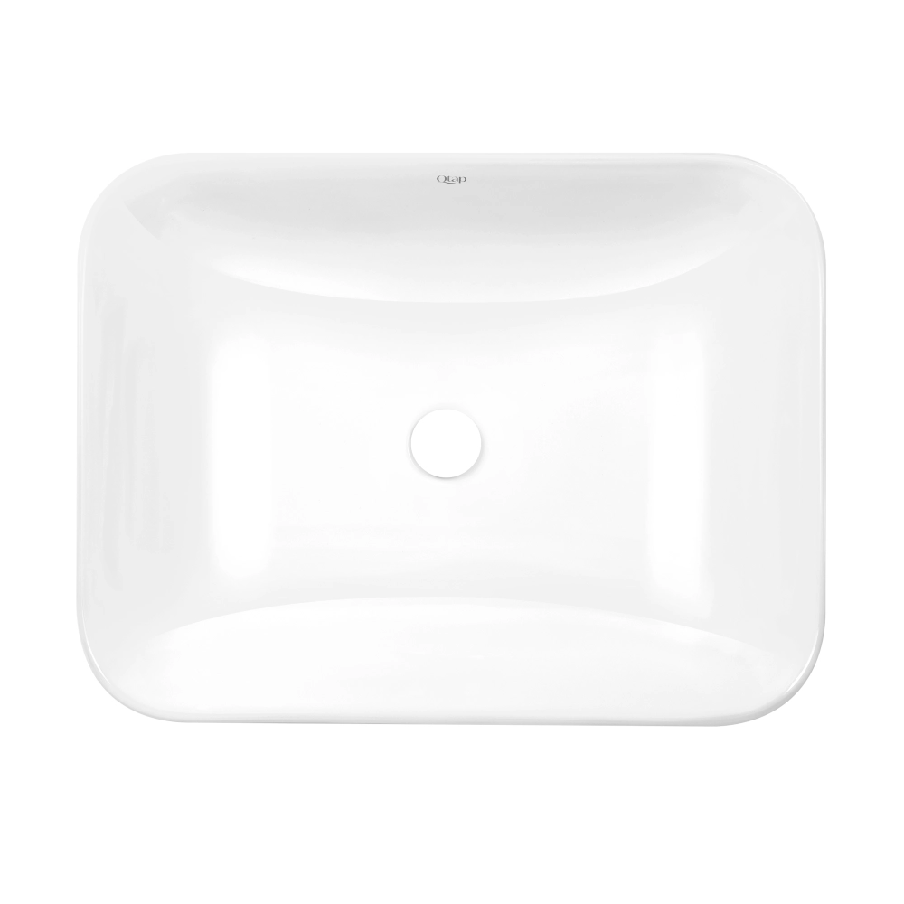 Раковина Qtap Scorpio врізна прямокутна без донного клапана 500х380х145 мм White (53085)