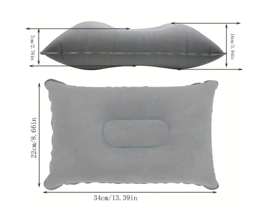 Подушка надувна для кемпінгу і в дорогу Синій (1401/2) - фото 4