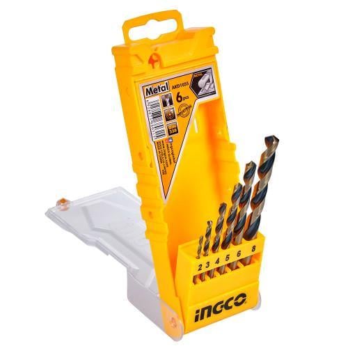 Набір свердел по металу INGCO коробка 2-8 мм 6 шт. (000143264)